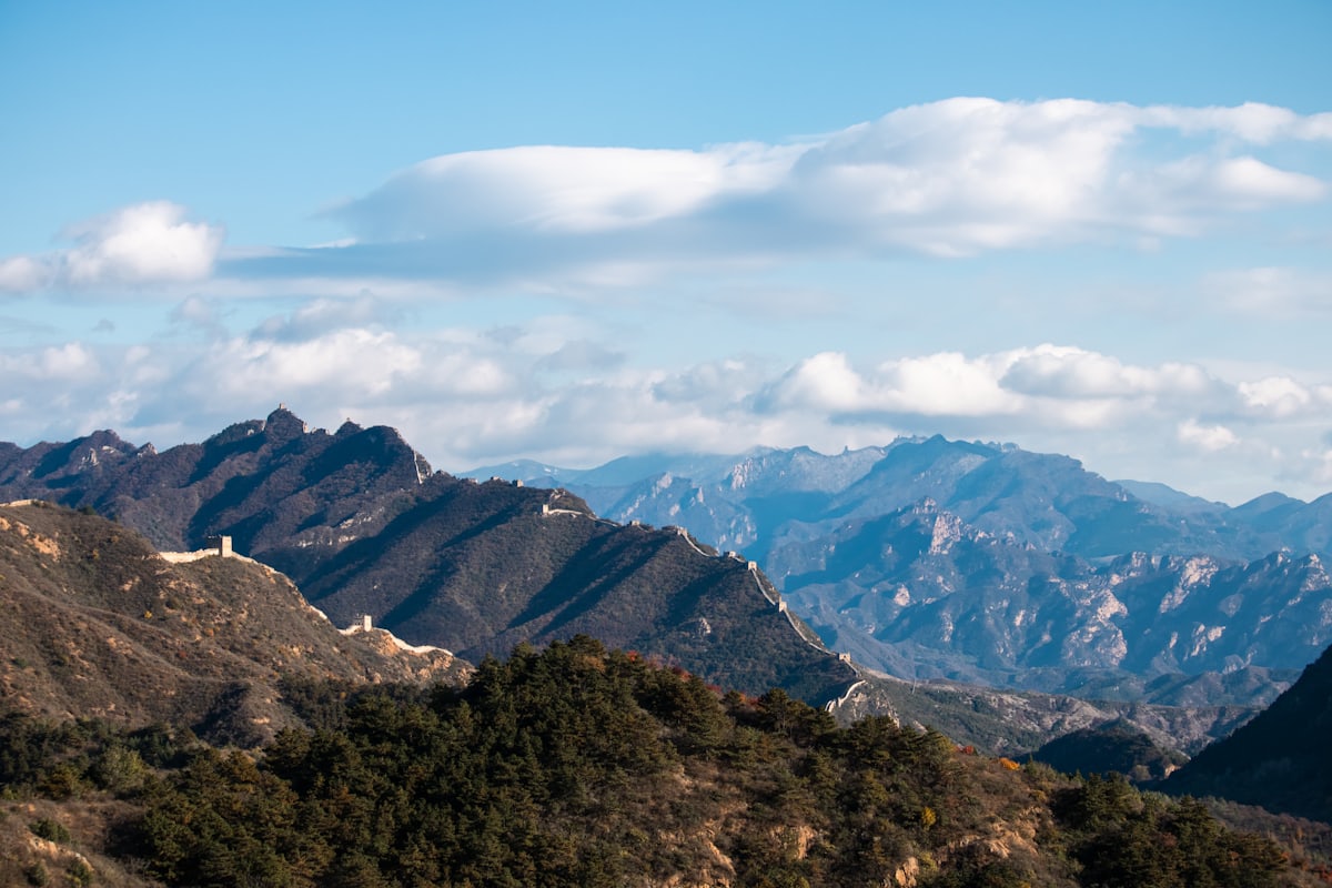 Jinshanling's wall tracing ridgeline after ridgeline into the distance — the photographer's section